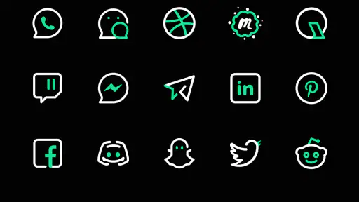 GreenLine Icon Pack : LineX screenshot