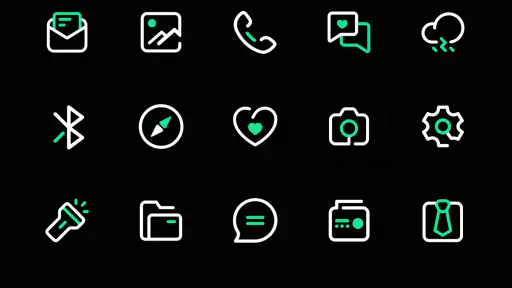 GreenLine Icon Pack : LineX screenshot