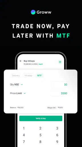 Groww स्टॉक्स एंड म्युचुअल फंड screenshot
