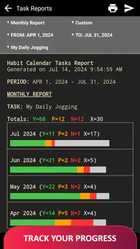 Habit Calendar: Habits Tracker screenshot