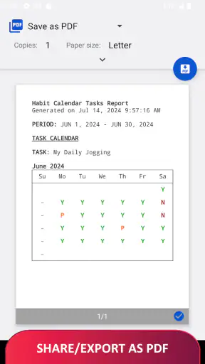 Habit Calendar: Habits Tracker screenshot
