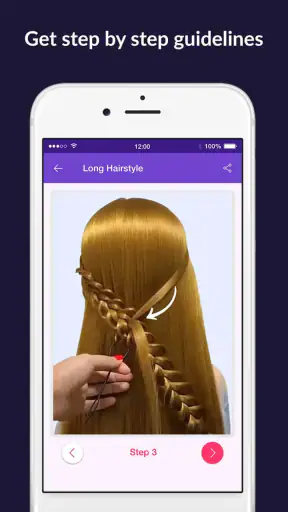Hairstyles step by step easy,  screenshot