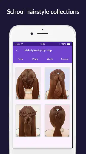 Hairstyles step by step easy,  screenshot
