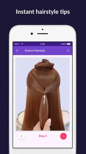 Hairstyles step by step easy,  screenshot