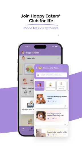 Happy Eaters: Weaning Recipes screenshot