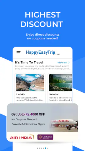 HappyEasyTrip: Flight Deals screenshot