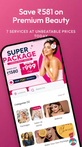 Hello Mam salon at Home App screenshot