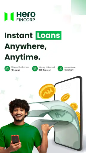 Hero FinCorp पर्सनल लोन ऐप screenshot