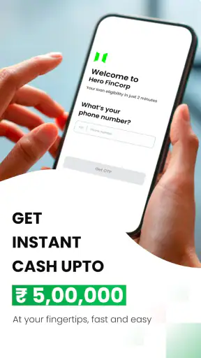 Hero FinCorp पर्सनल लोन ऐप screenshot