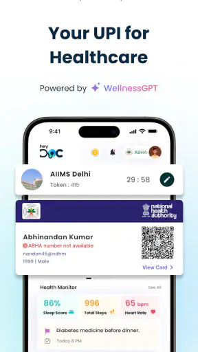 HeyDoc AI : WellnessGPT & ABHA screenshot