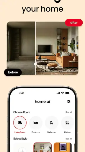 Home AI - AI Interior Design screenshot