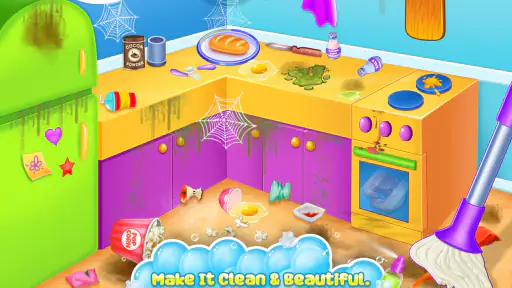 Home cleaning game for girls screenshot