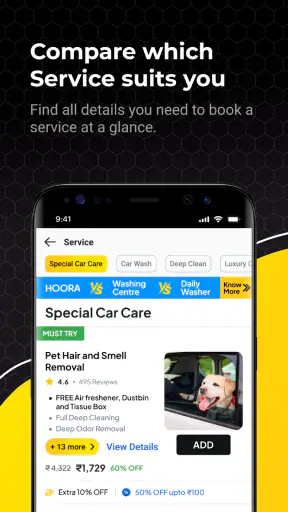 Hoora - Car Wash & Bike Care screenshot