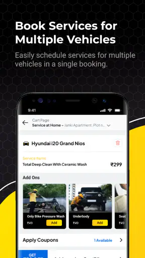 Hoora - Car Wash & Bike Care screenshot