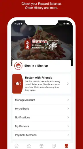 Hunan Cafe Centreville screenshot
