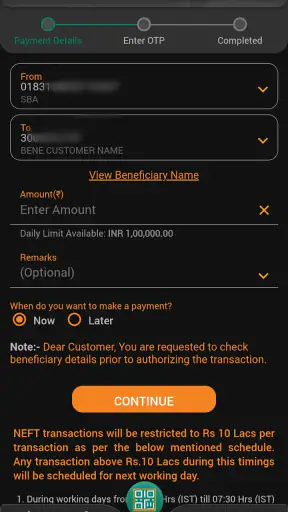 IDBI Bank GO Mobile+ screenshot