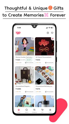 IGP: Flowers, Cakes, Gifts App screenshot