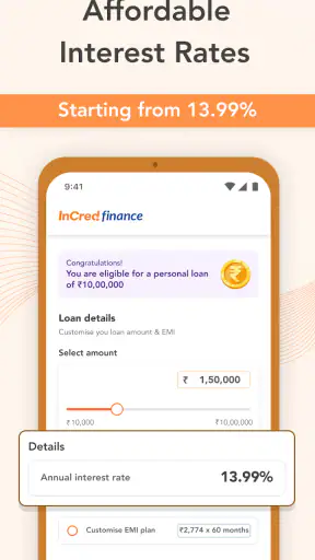 InCred: EMI Loan Dene Wala App screenshot