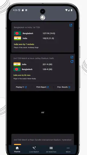 IND vs AUS Live Cricket Score screenshot