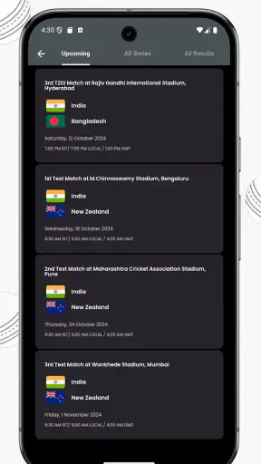 IND vs AUS Live Cricket Score screenshot