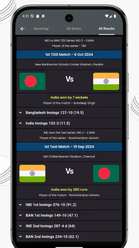 IND vs AUS Live Cricket Score screenshot