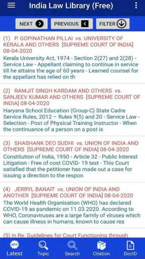 India law Library (Law App) screenshot