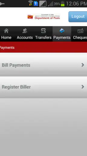India Post Mobile Banking screenshot
