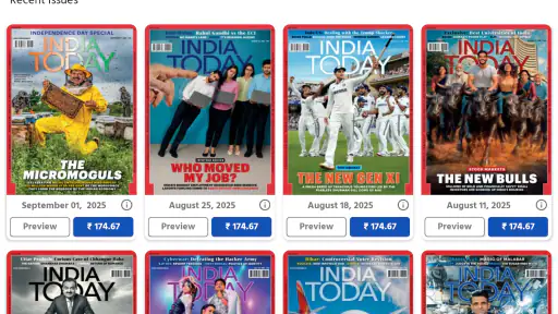 India Today Magazine screenshot