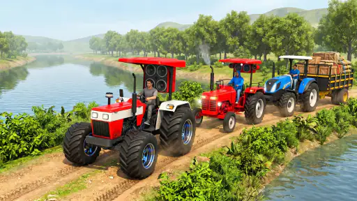 Indian Desi Farming Tractor 3D screenshot