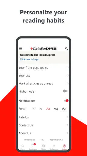 Indian Express: News & Epapers screenshot