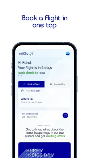 IndiGo: Flight & Hotel Booking screenshot