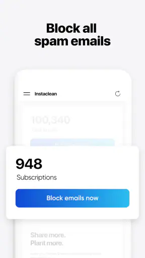 Instaclean - Clean your Inbox screenshot