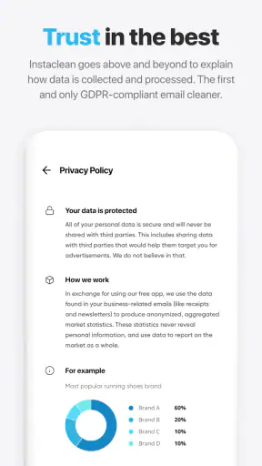 Instaclean - Clean your Inbox screenshot