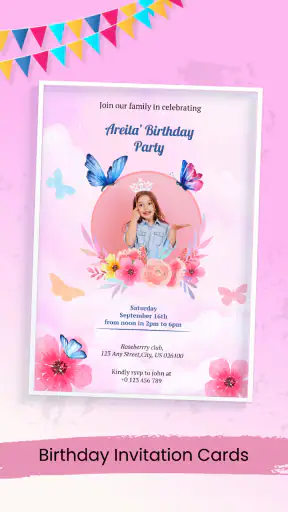 Invitation card Maker, Design screenshot