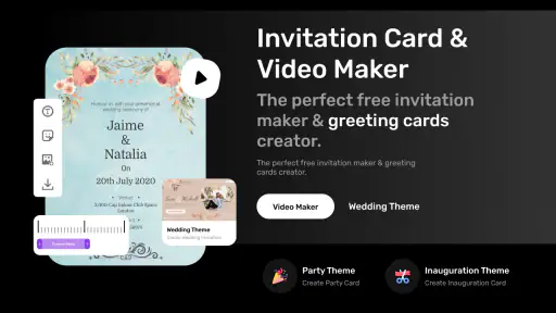Invitation Card & Video Maker screenshot