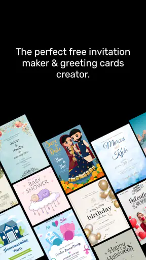 Invitation Card & Video Maker screenshot