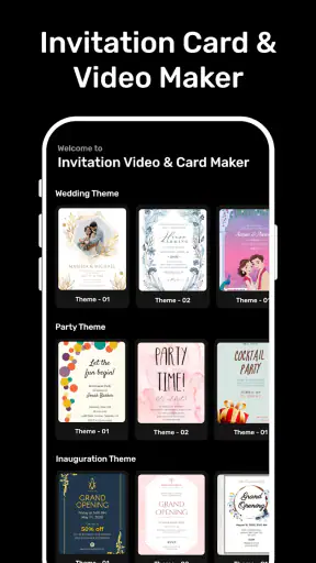 Invitation Card & Video Maker screenshot