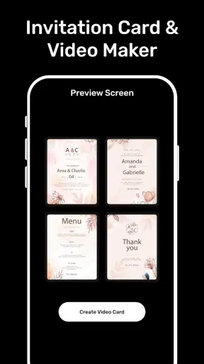 Invitation Card & Video Maker screenshot