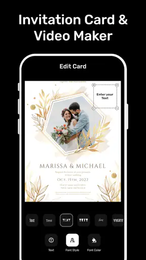 Invitation Card & Video Maker screenshot