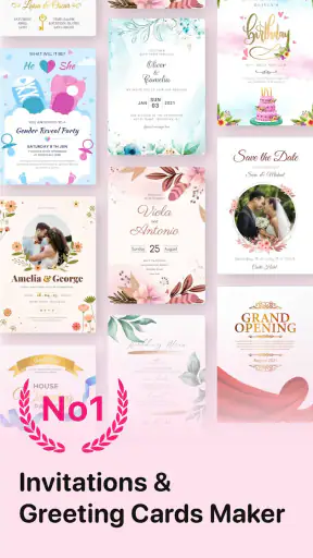 Invitation Maker - Card Design screenshot
