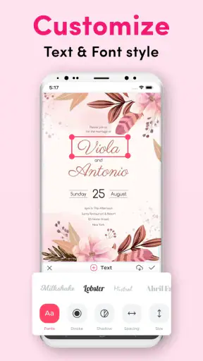 Invitation Maker - Card Design screenshot