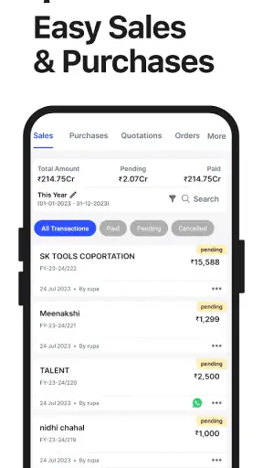 Invoicing Billing GST - Swipe screenshot