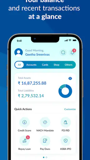 IOB Connect - Mobile Banking screenshot