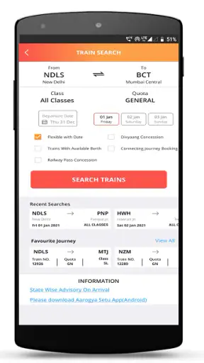 IRCTC Rail Connect screenshot