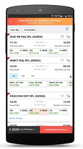 IRCTC Rail Connect screenshot