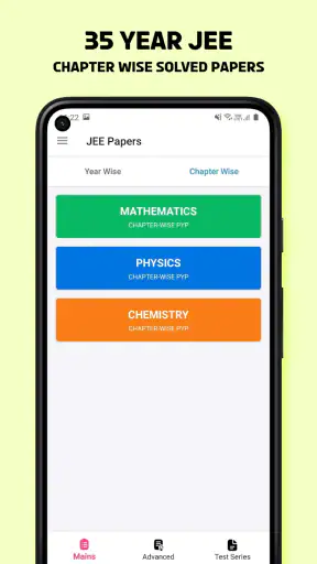 JEE Main Previous Year Paper screenshot