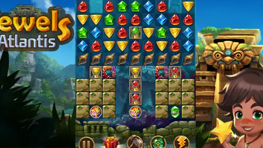 Jewels Atlantis: Puzzle game screenshot