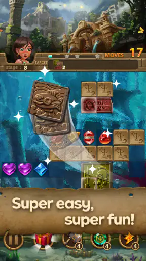 Jewels Atlantis: Puzzle game screenshot