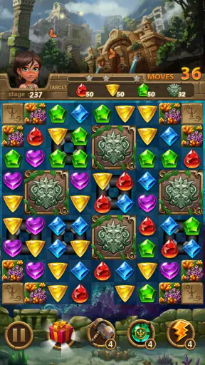 Jewels Atlantis: Puzzle game screenshot