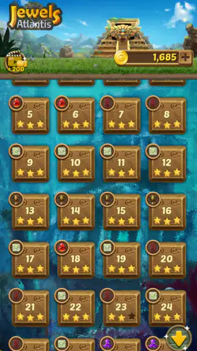Jewels Atlantis: Puzzle game screenshot
